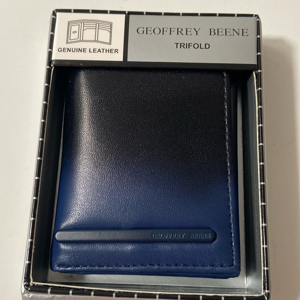Geoffrey Beene trifold leather wallet